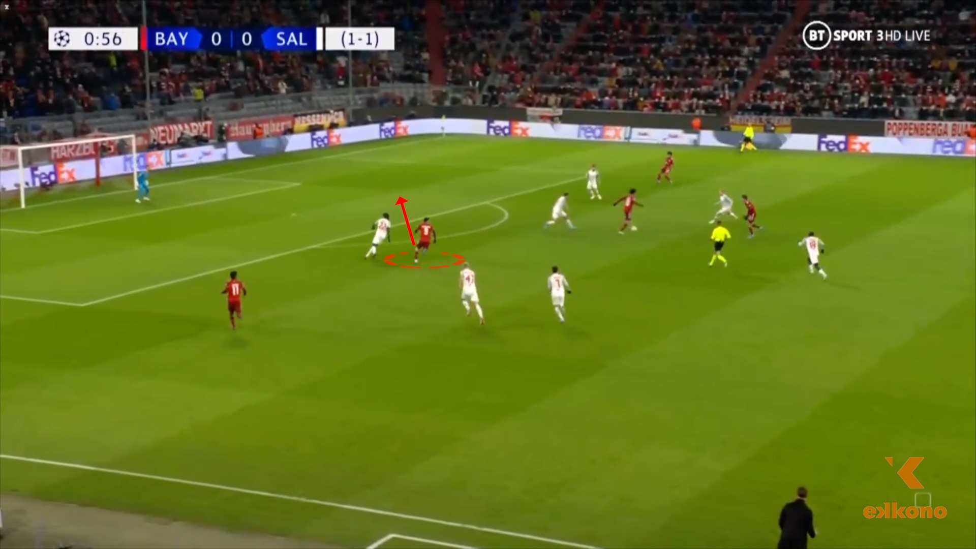 2. OffTransition attack gap In the offensive transitions, Nagelsmann demand players to offer supports on the feet but also to attack the space.