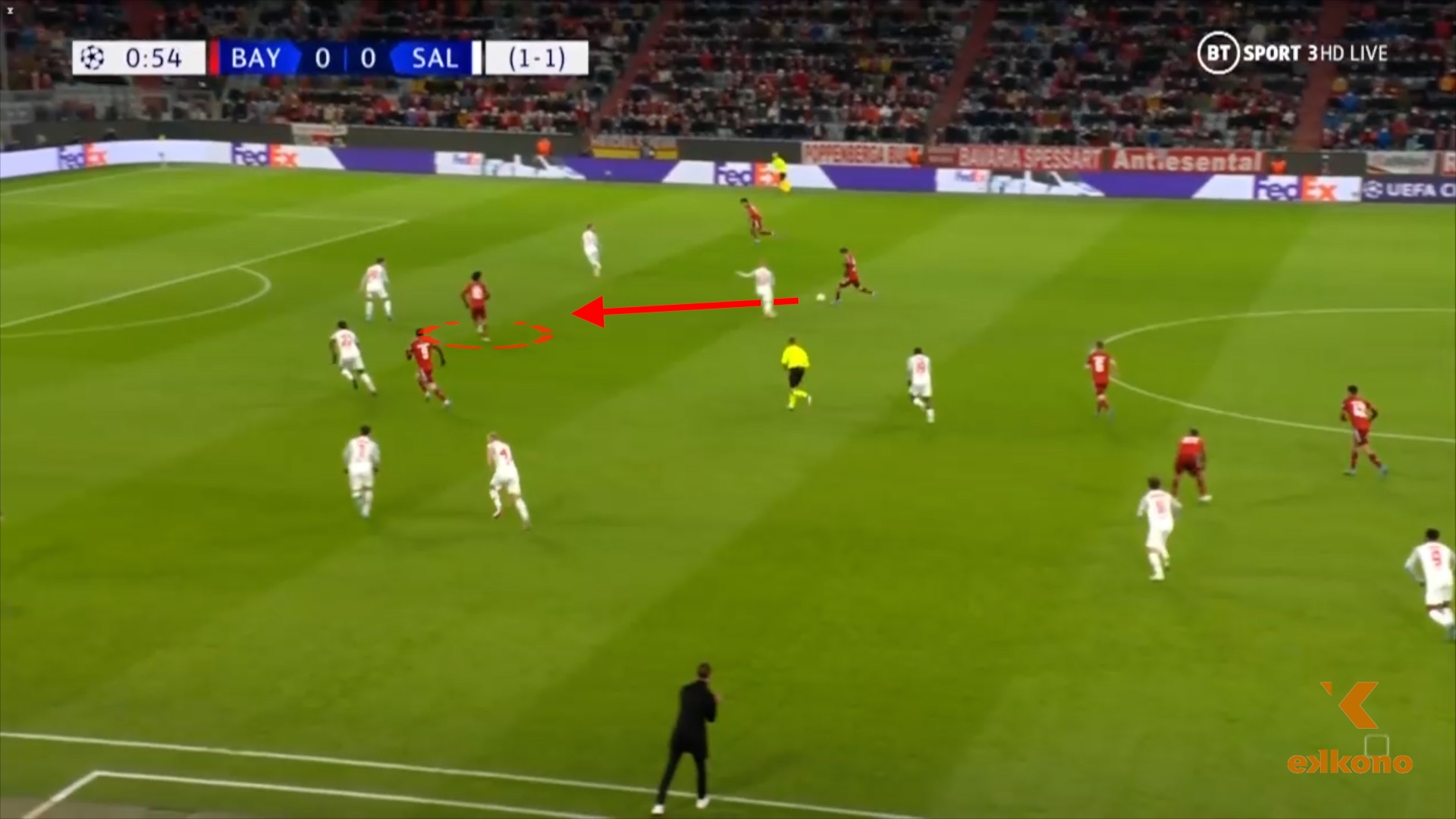 2. OffTransition support feet In the offensive transitions, Nagelsmann demand players to offer supports on the feet but also to attack the space