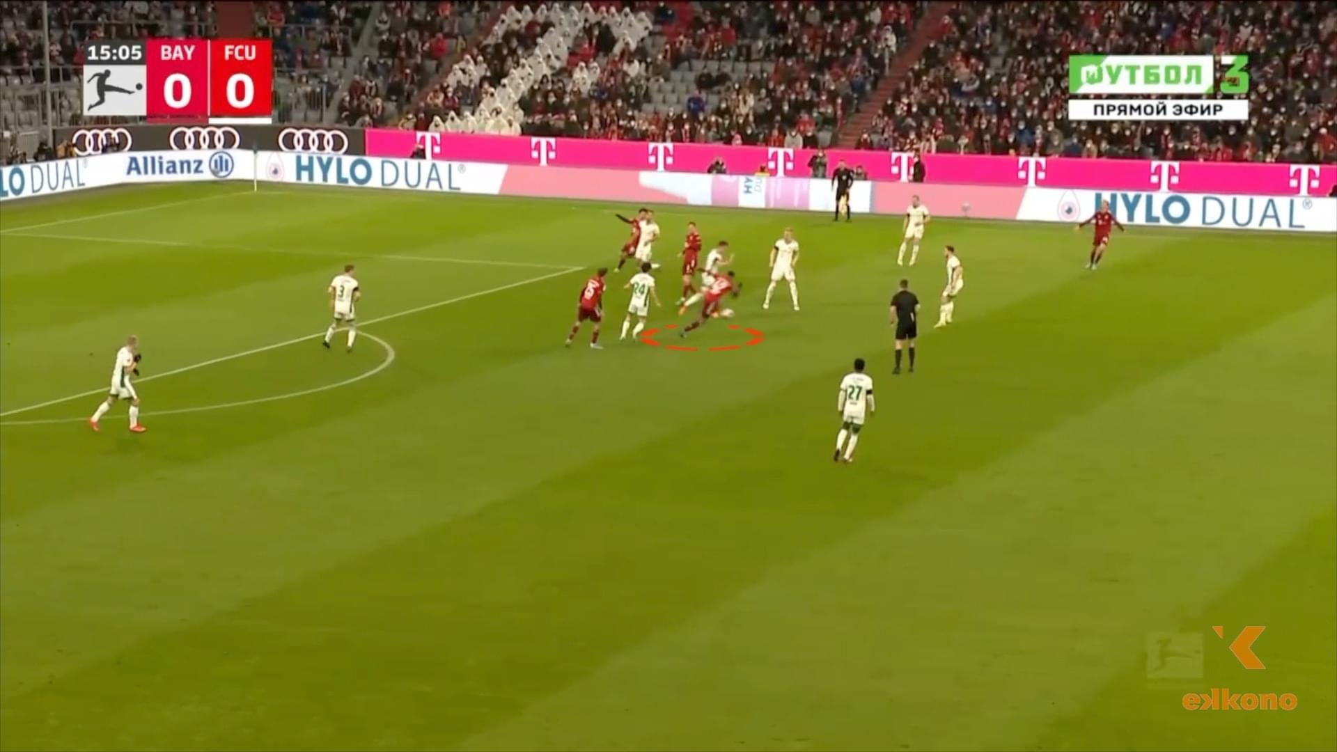 1.-Counter-Pressing-bayern- One of the Red Bull's game model main points is the counterpressing or gegenpressing in german. This has been applied by Nagelsmann and Jesse Marsch in their teams