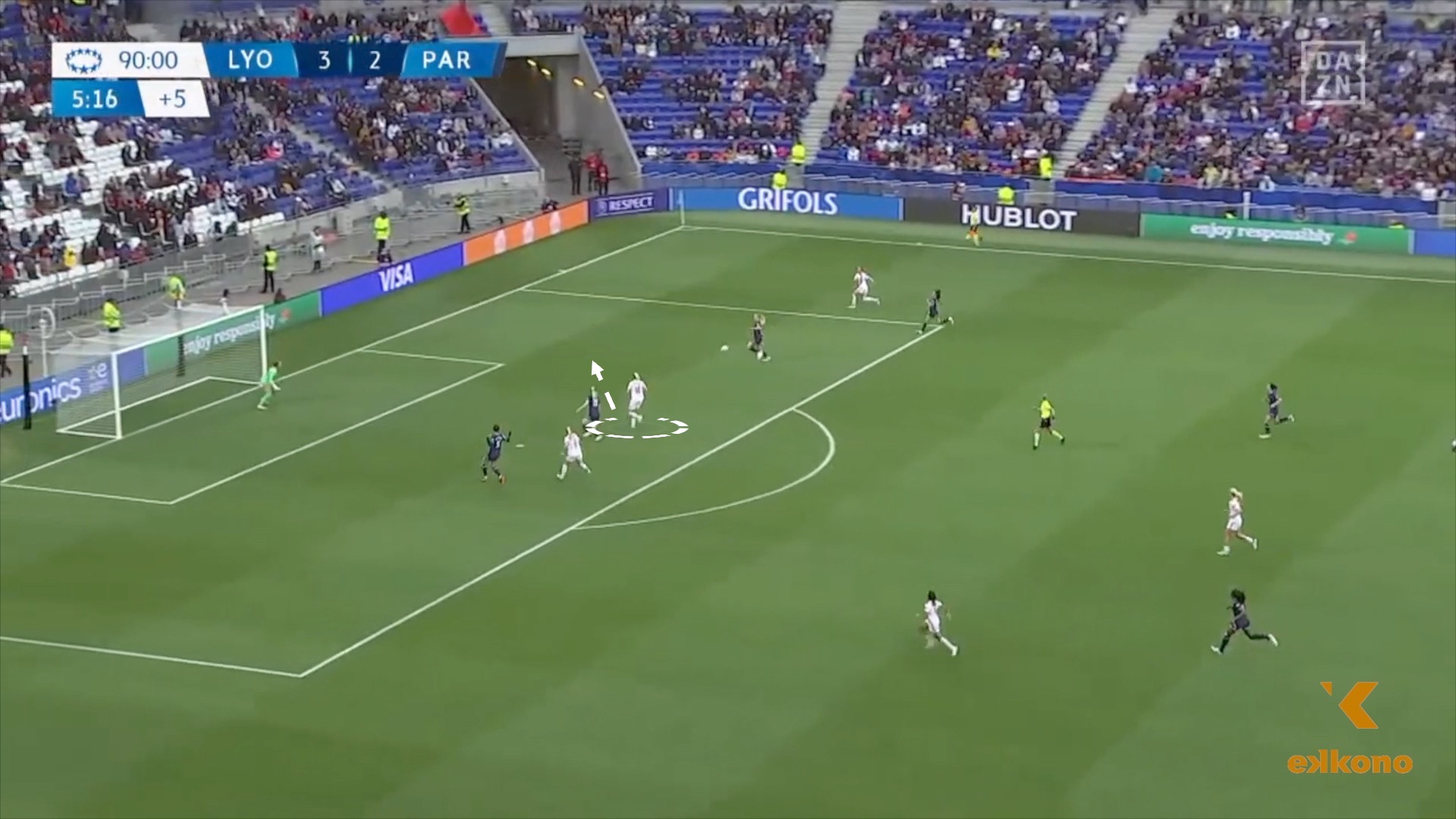 2. Feints B Hegerberg applies striker individual fundamentals to make feint runs before attacking the ball in crossing situations