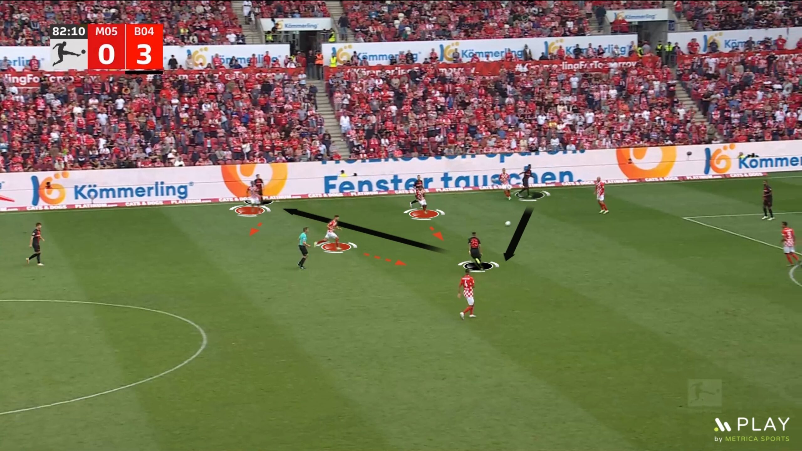 Dentro-Fuera 1080 Key Concepts for Good Ball Circulation. Outside-Inside-Outside. Bayer Leverkusen (Xabi Alonso) understands when to play inside and when to play outside, making the opponent's block shrink and open in width as they move the ball, and creating spaces.
